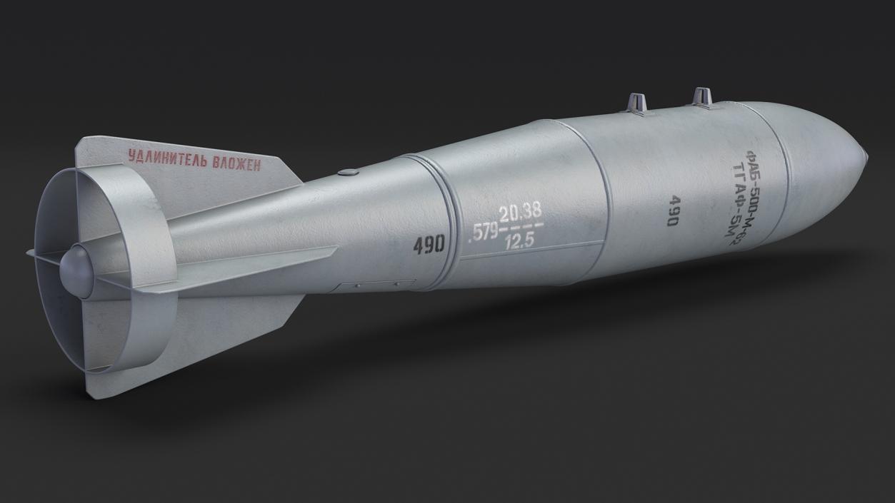 3D Russian Air Bombs Collection model