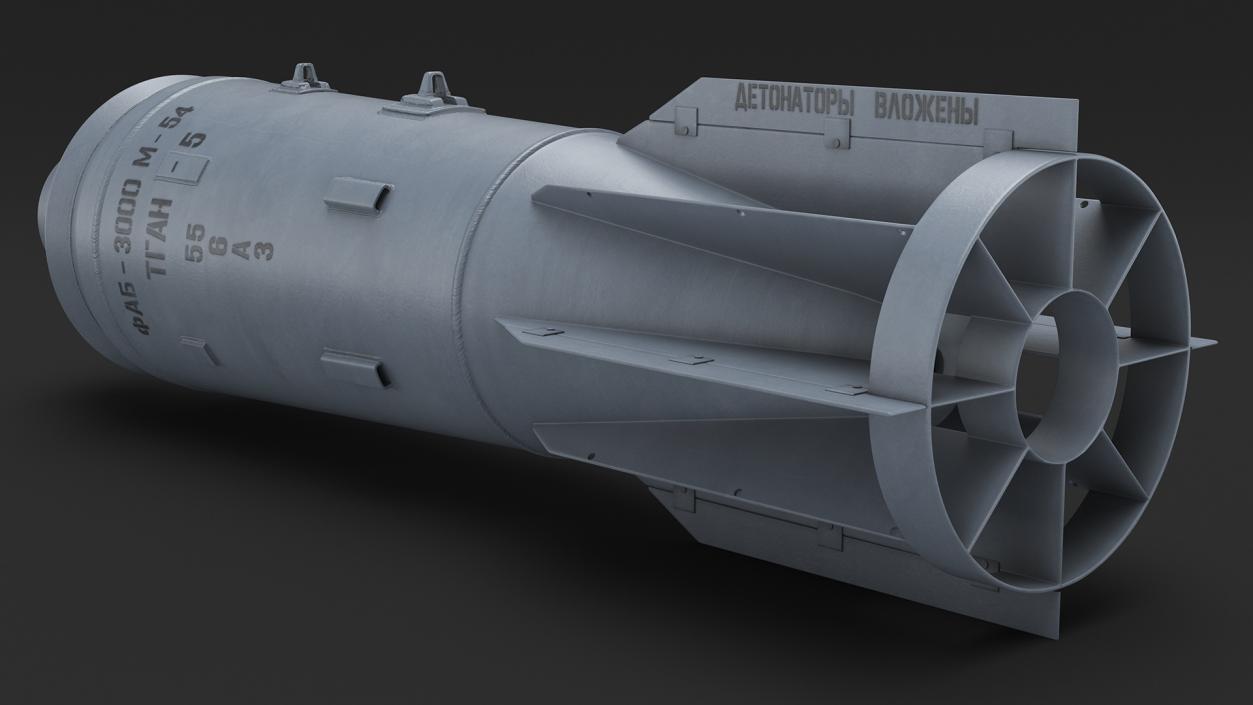 3D Russian Air Bombs Collection model