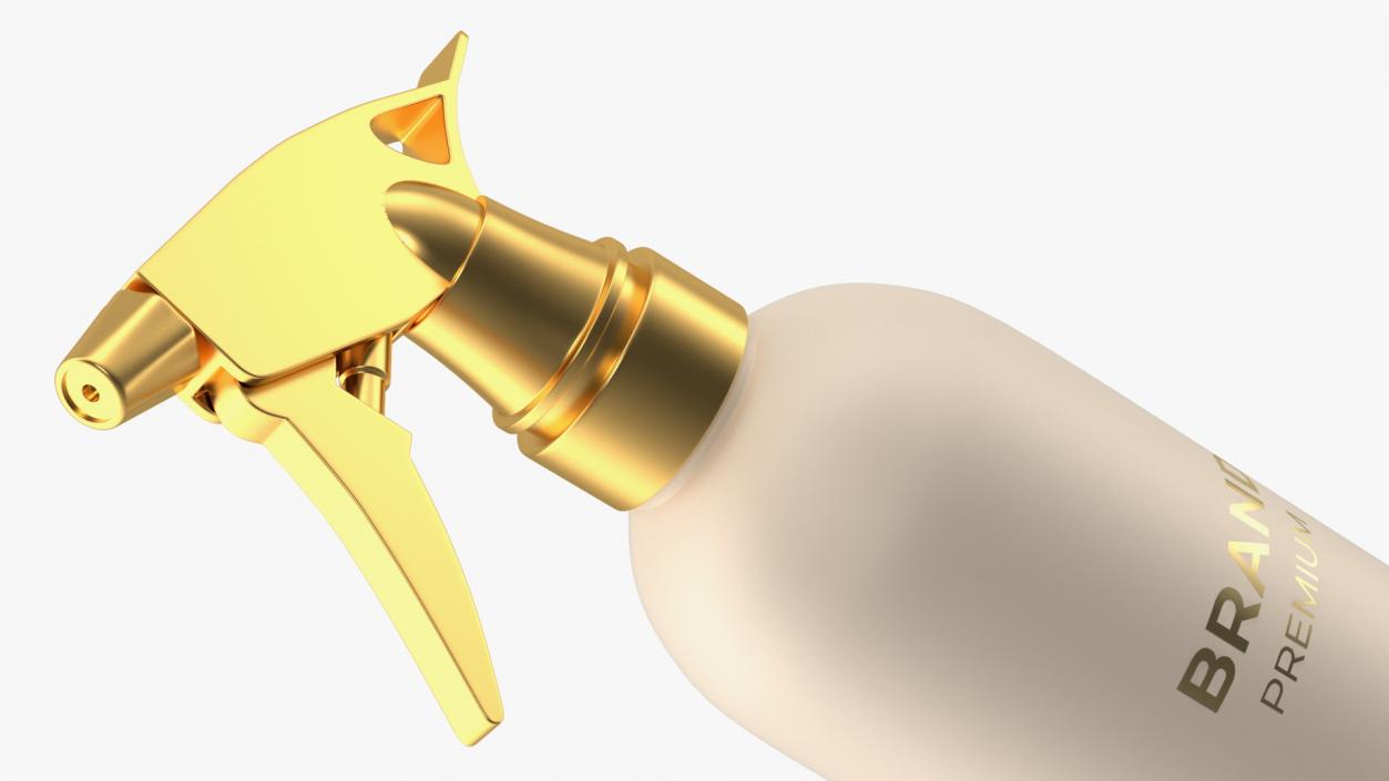 Gold Trigger Sprayer Bottle 3D