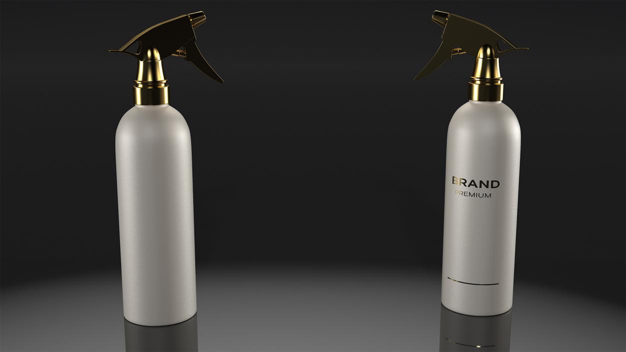 Gold Trigger Sprayer Bottle 3D