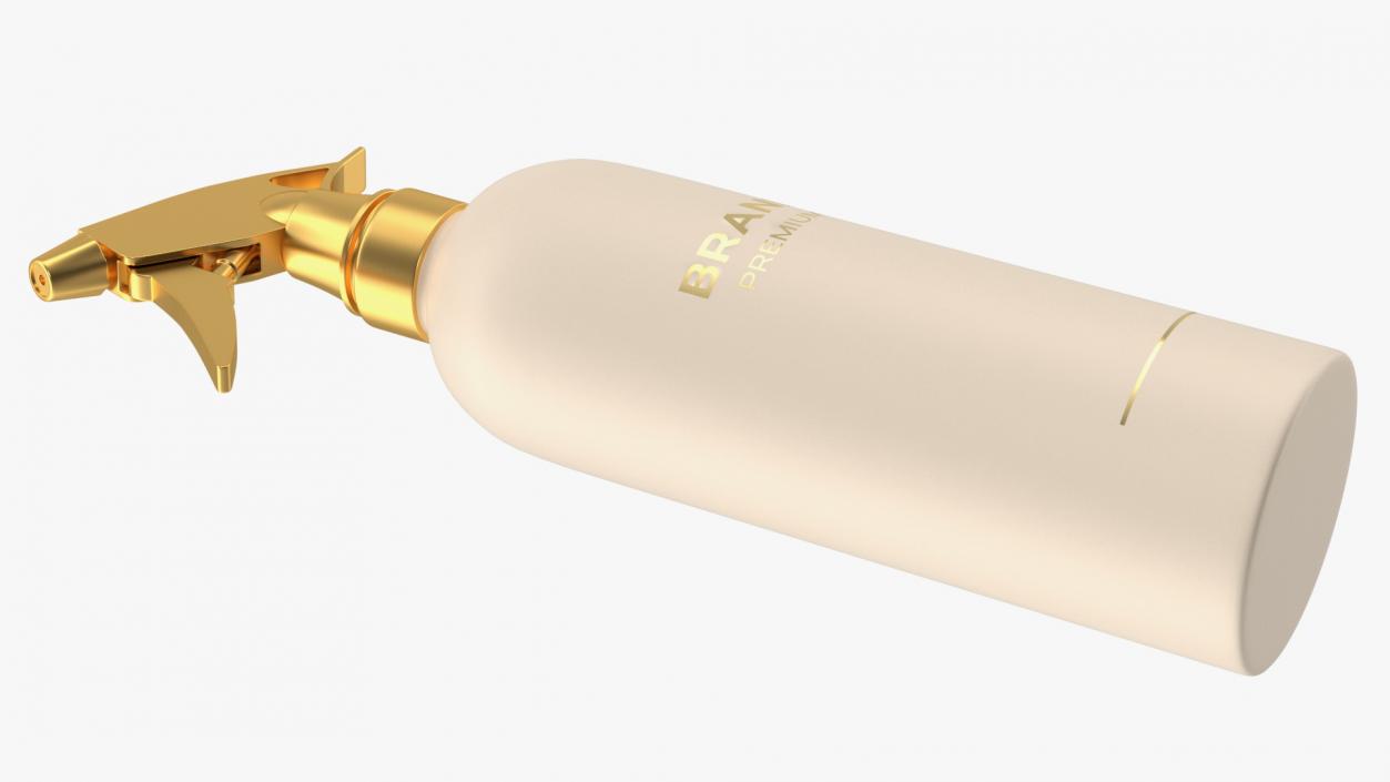 Gold Trigger Sprayer Bottle 3D