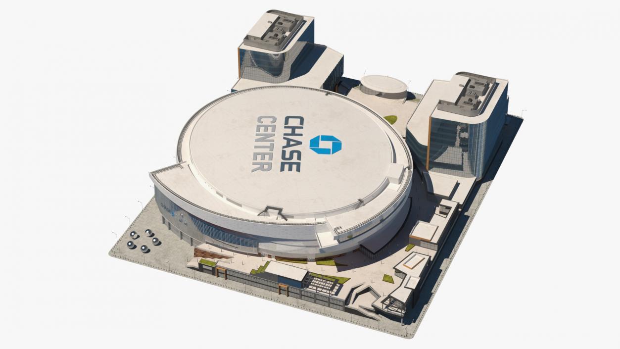 3D Chase Center Arena with Park model