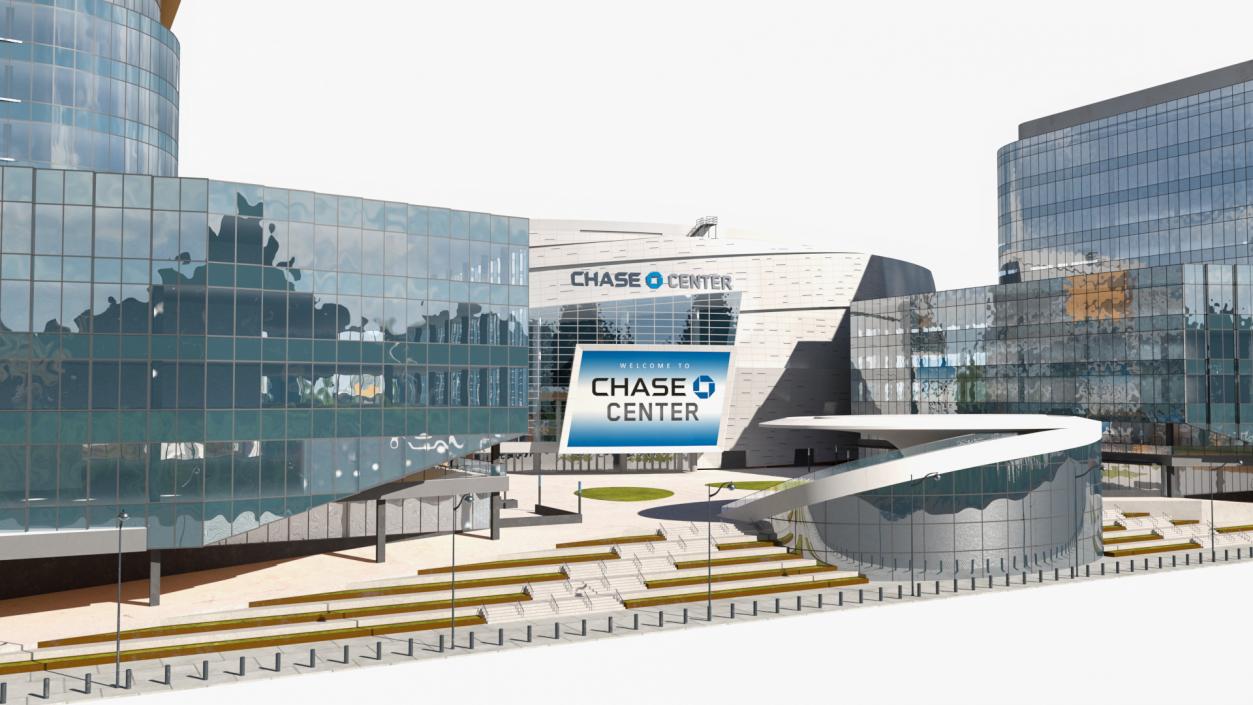 3D Chase Center Arena with Park model