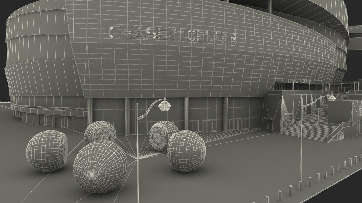 3D Chase Center Arena with Park model