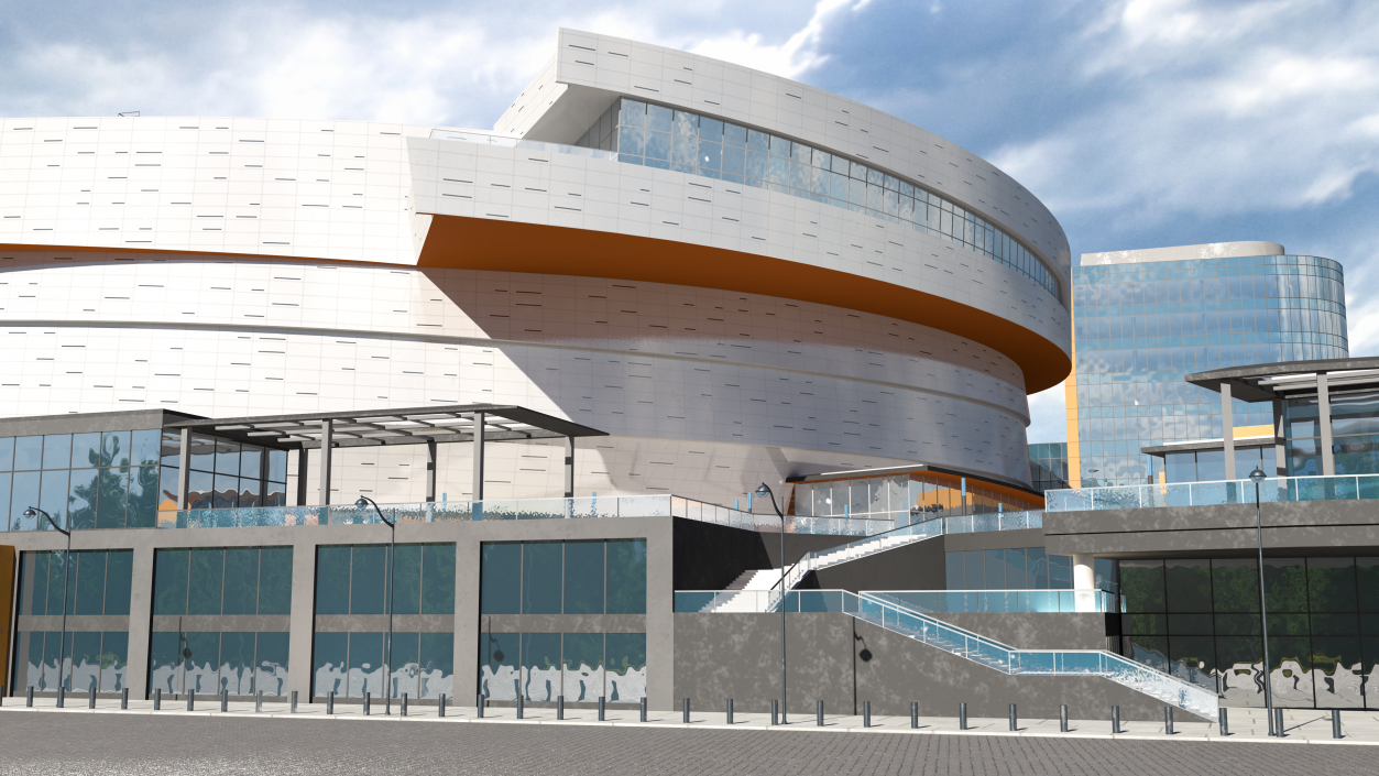 3D Chase Center Arena with Park model