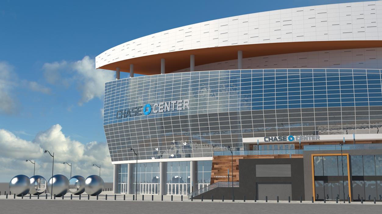 3D Chase Center Arena with Park model