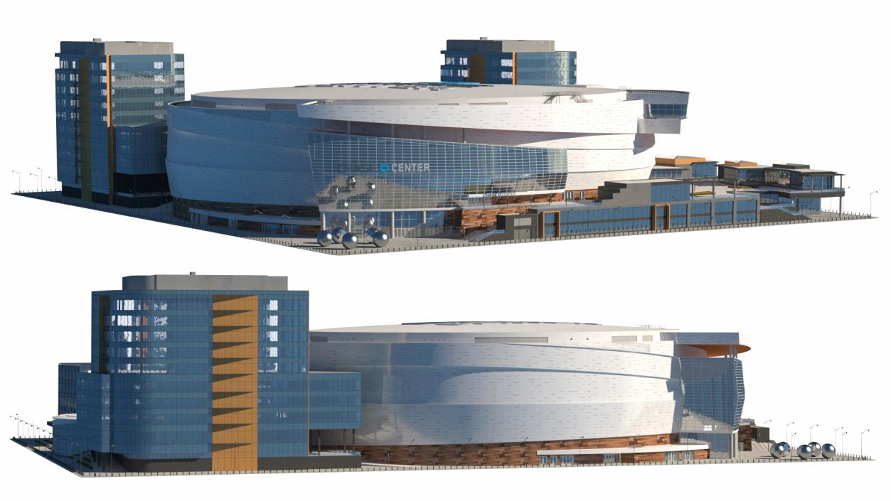 3D Chase Center Arena with Park model