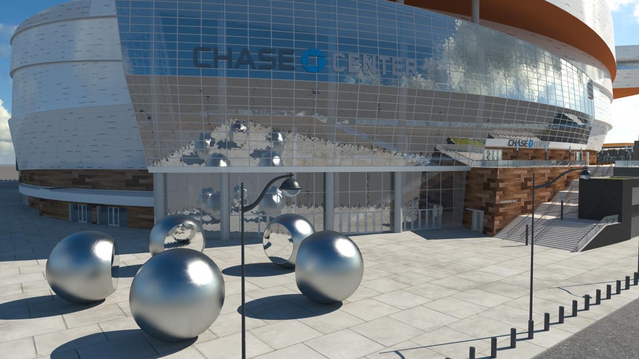 3D Chase Center Arena with Park model