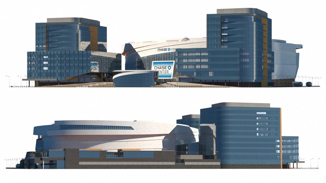 3D Chase Center Arena with Park model