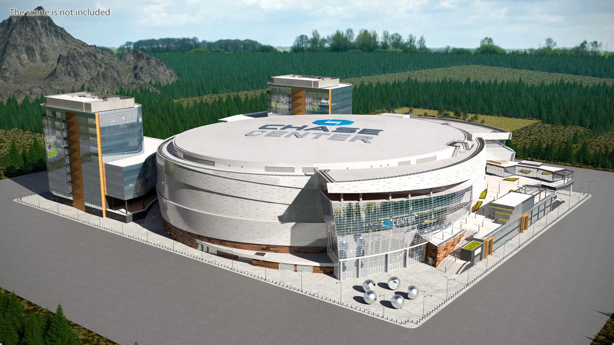 3D Chase Center Arena with Park model