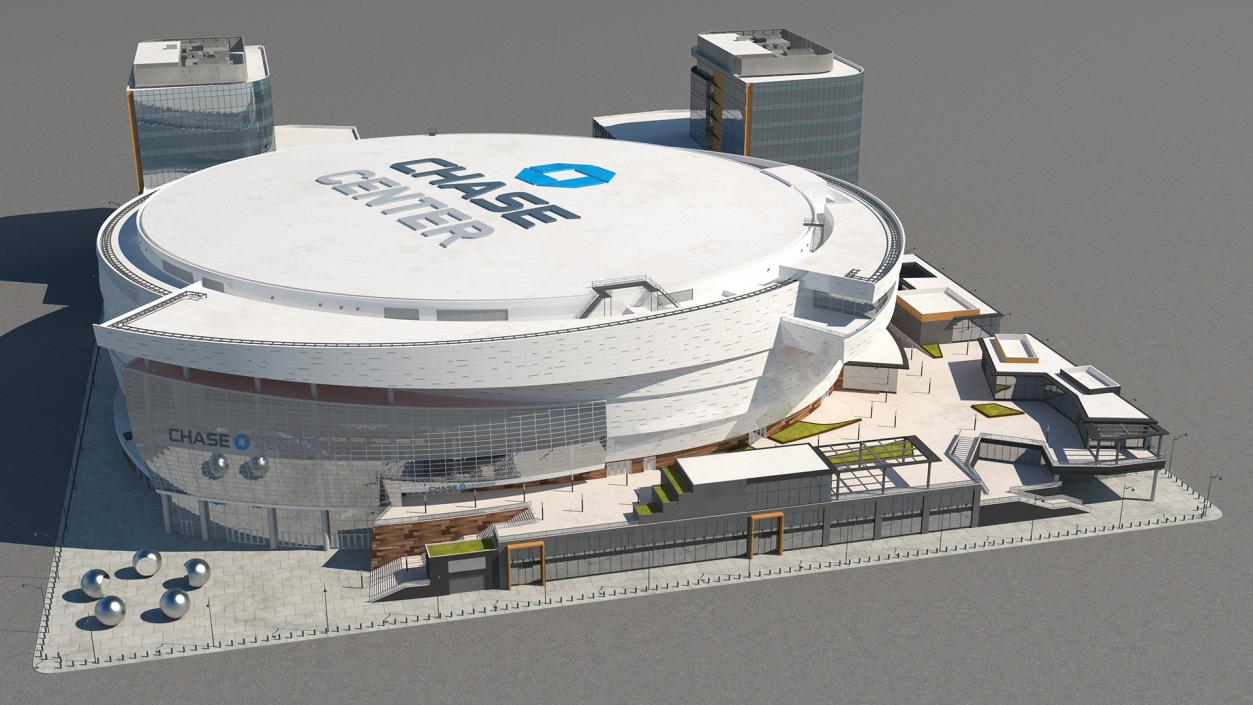 3D Chase Center Arena with Park model