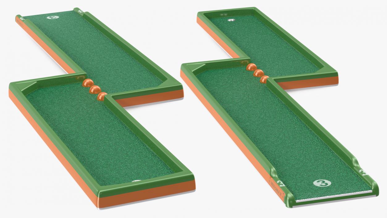 Minigolf 35 Portable 9 Courses Set 3D model