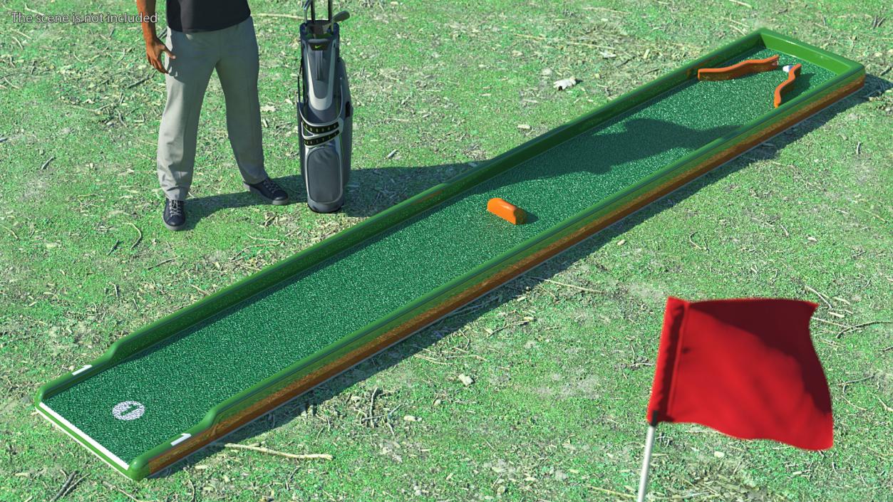 Minigolf 35 Portable 9 Courses Set 3D model