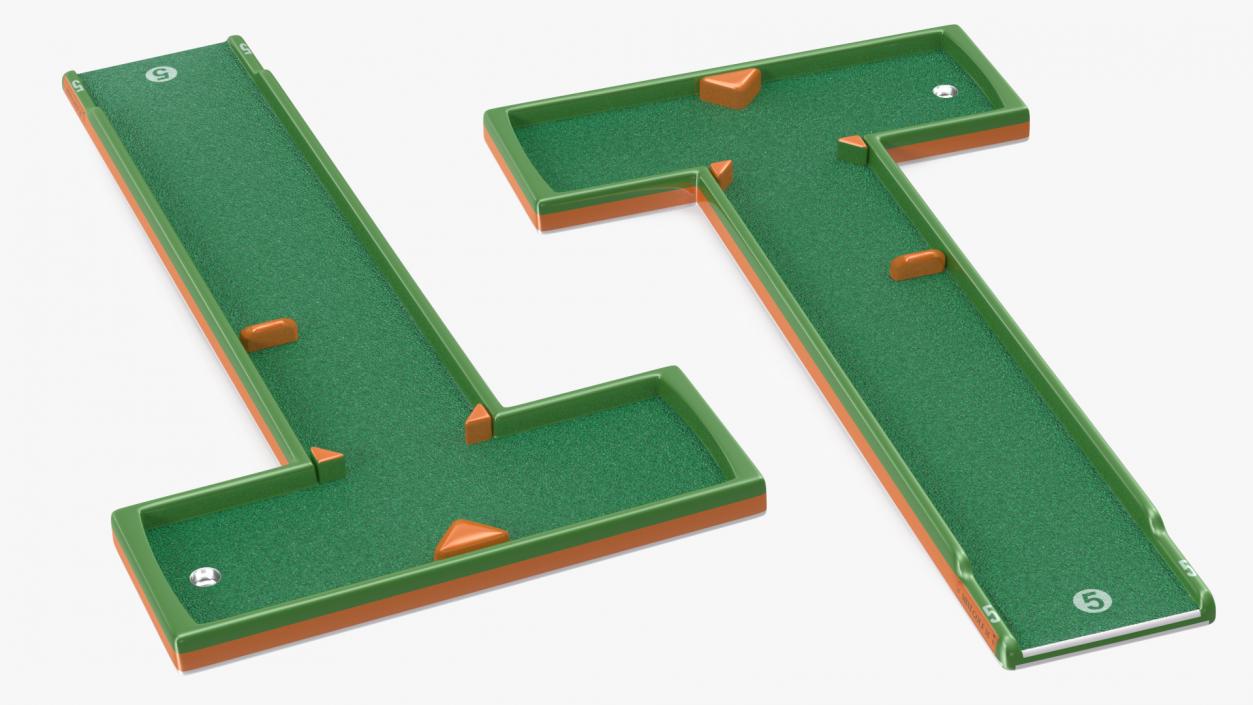 Minigolf 35 Portable 9 Courses Set 3D model