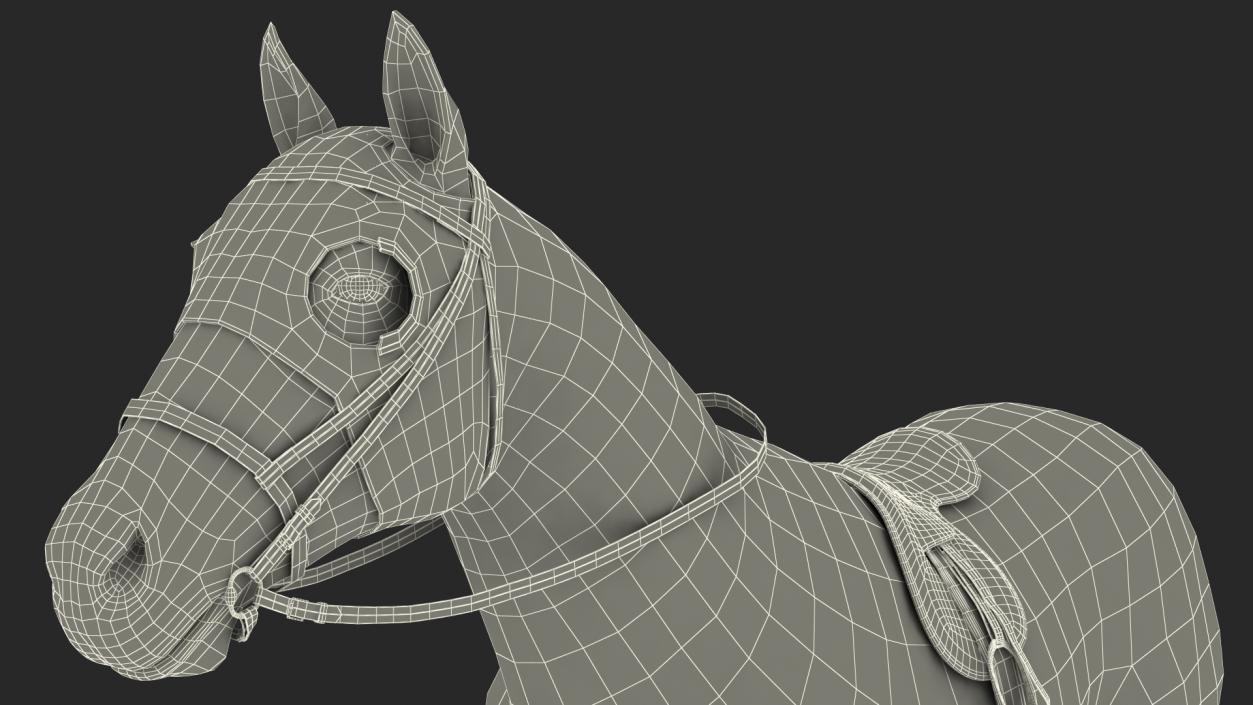 3D model Racehorse Black