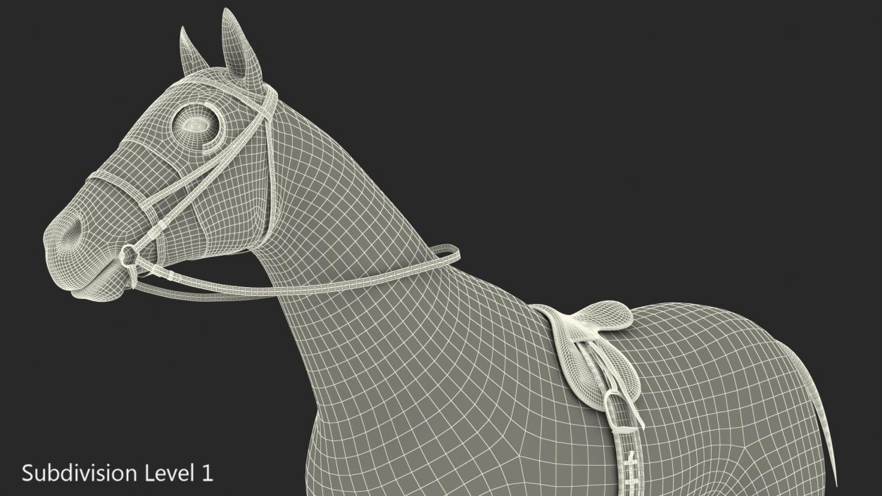 3D model Racehorse Black