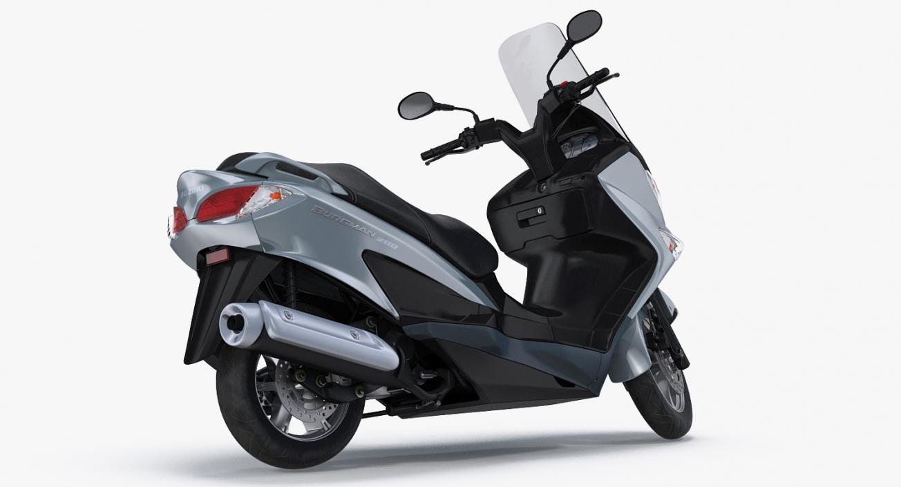 Scooter Motorcycle Suzuki Burgman 200 3D