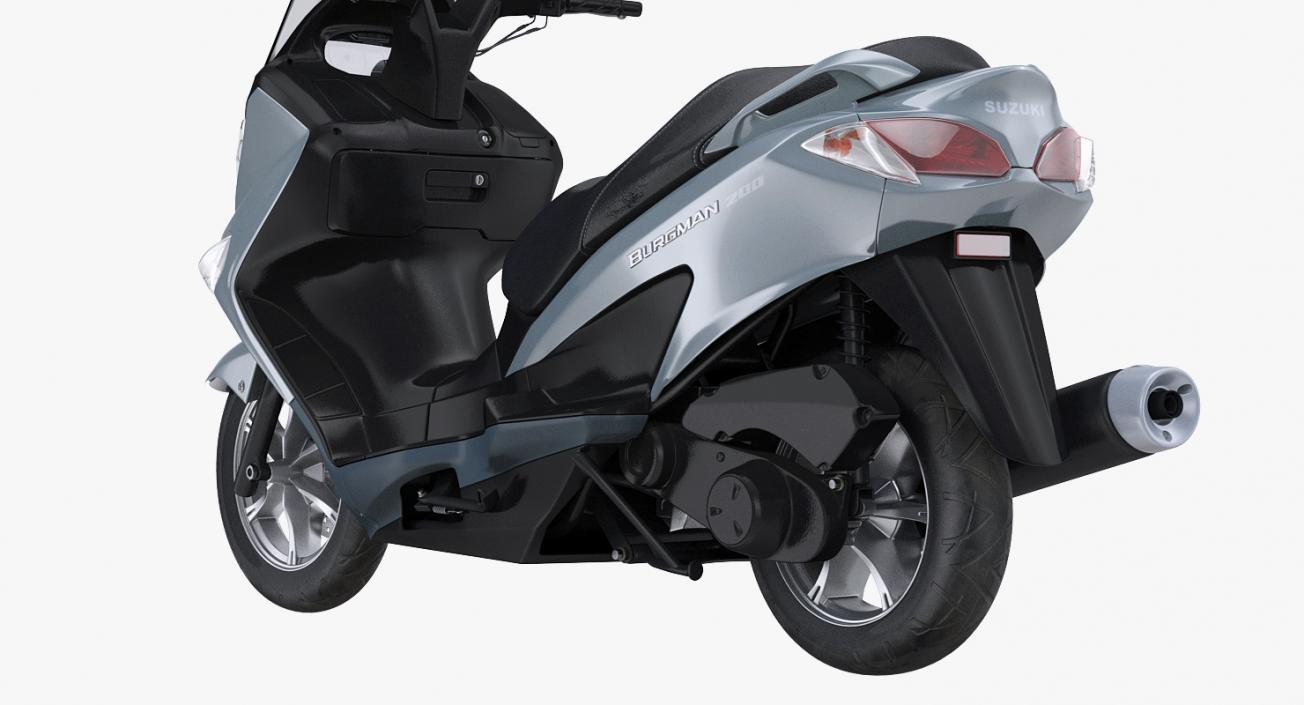 Scooter Motorcycle Suzuki Burgman 200 3D