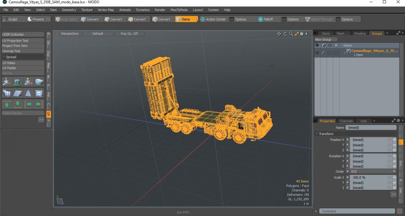 3D Camouflage Vityaz S 350E SAM model