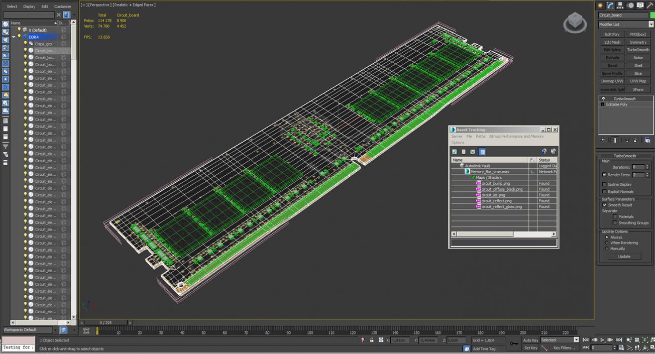 3D model Memory Bar