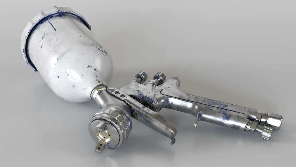 Used Spray Gun 3D model