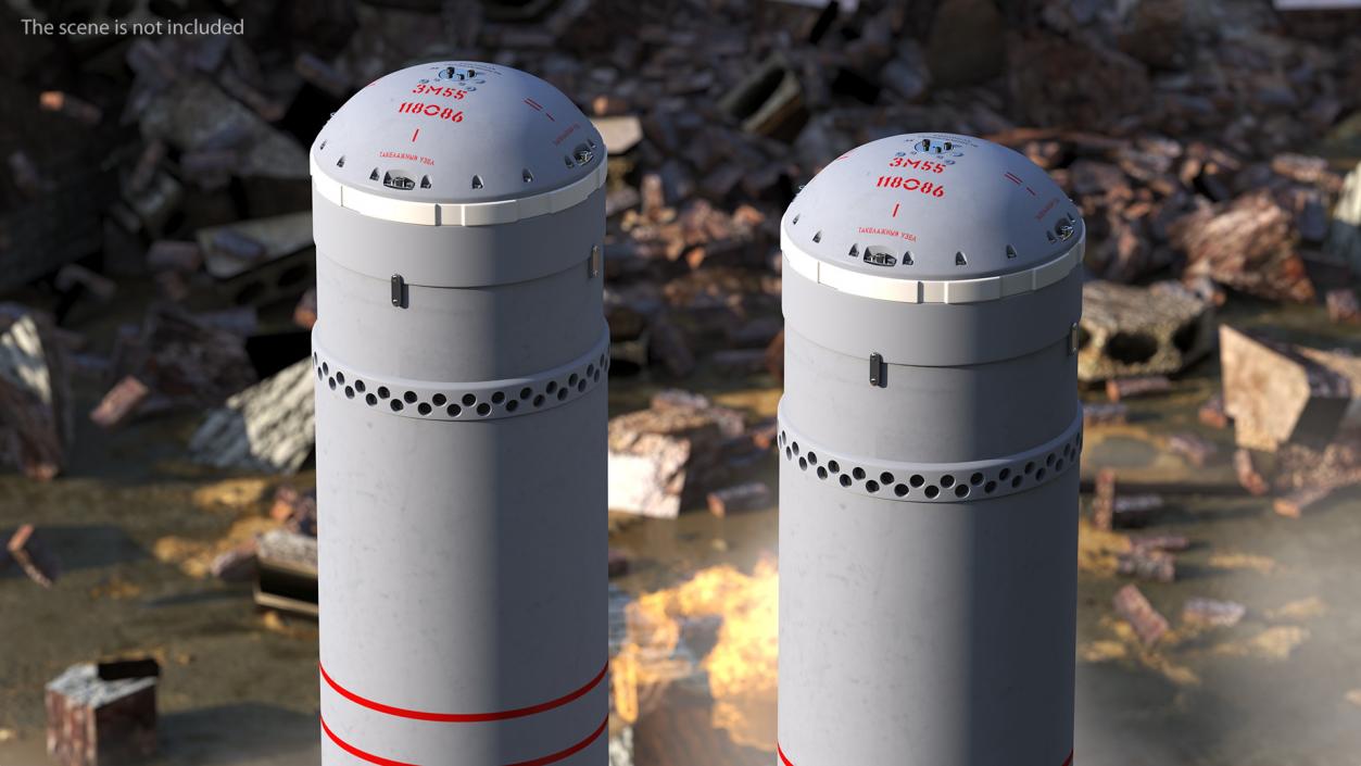 300P Bastion-P Missile System Armed Position 3D model