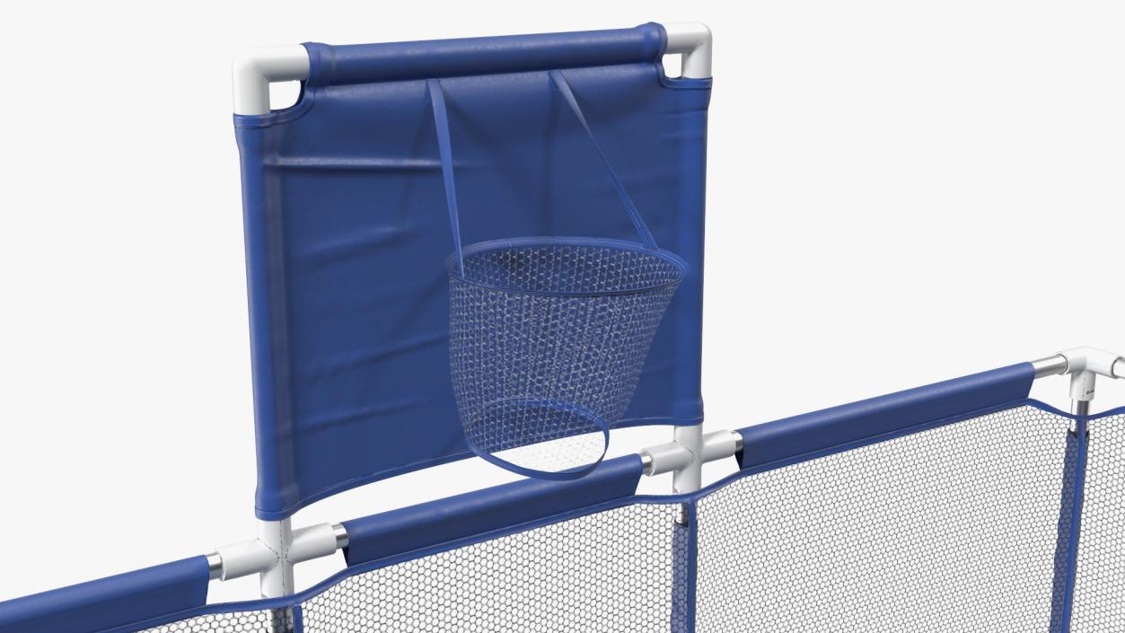 3D Baby Playpen Blue with Plastic Balls