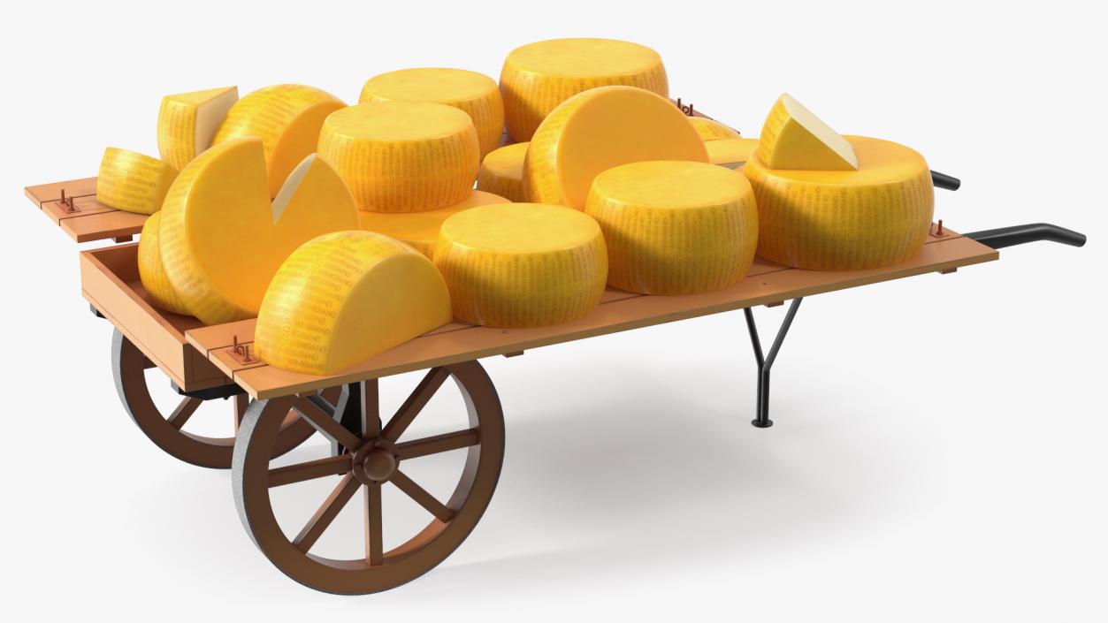 Cheese Trading Cart 3D model