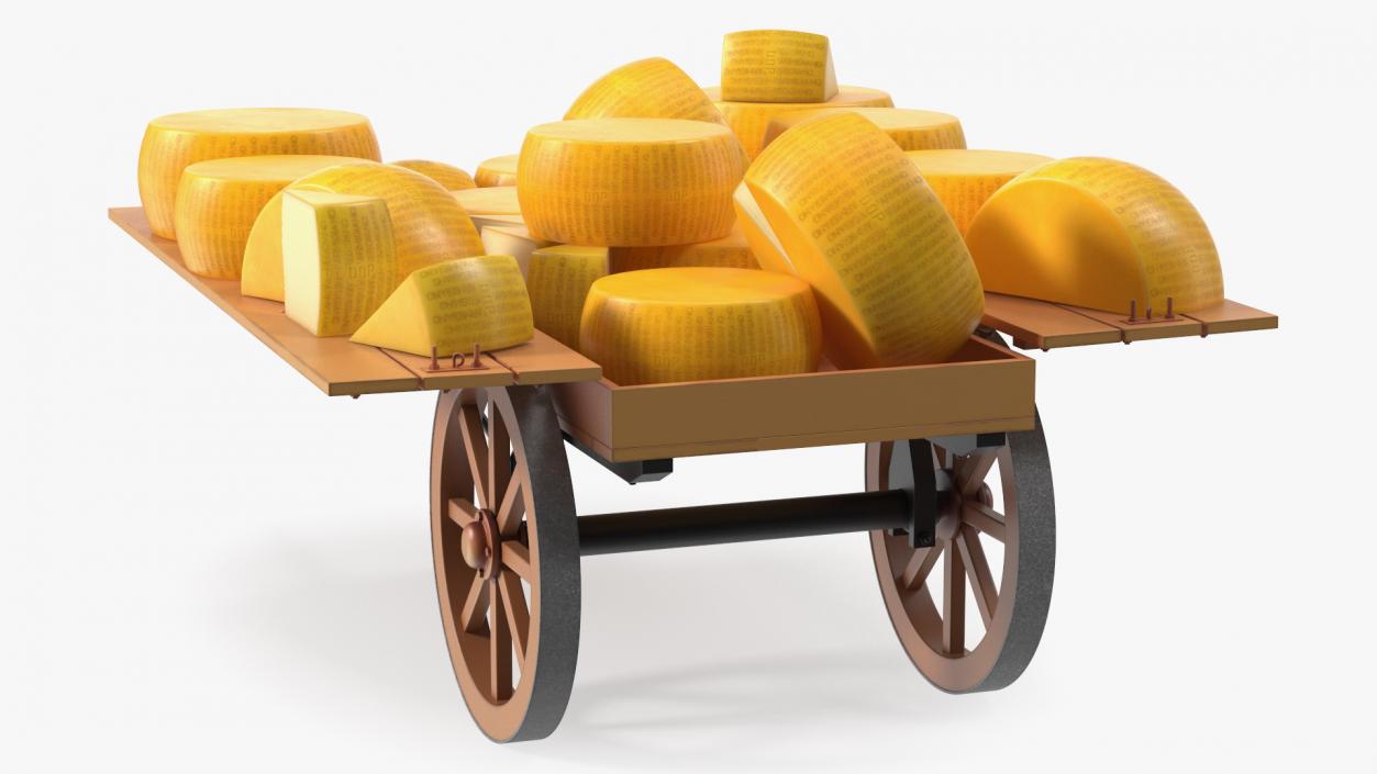 Cheese Trading Cart 3D model