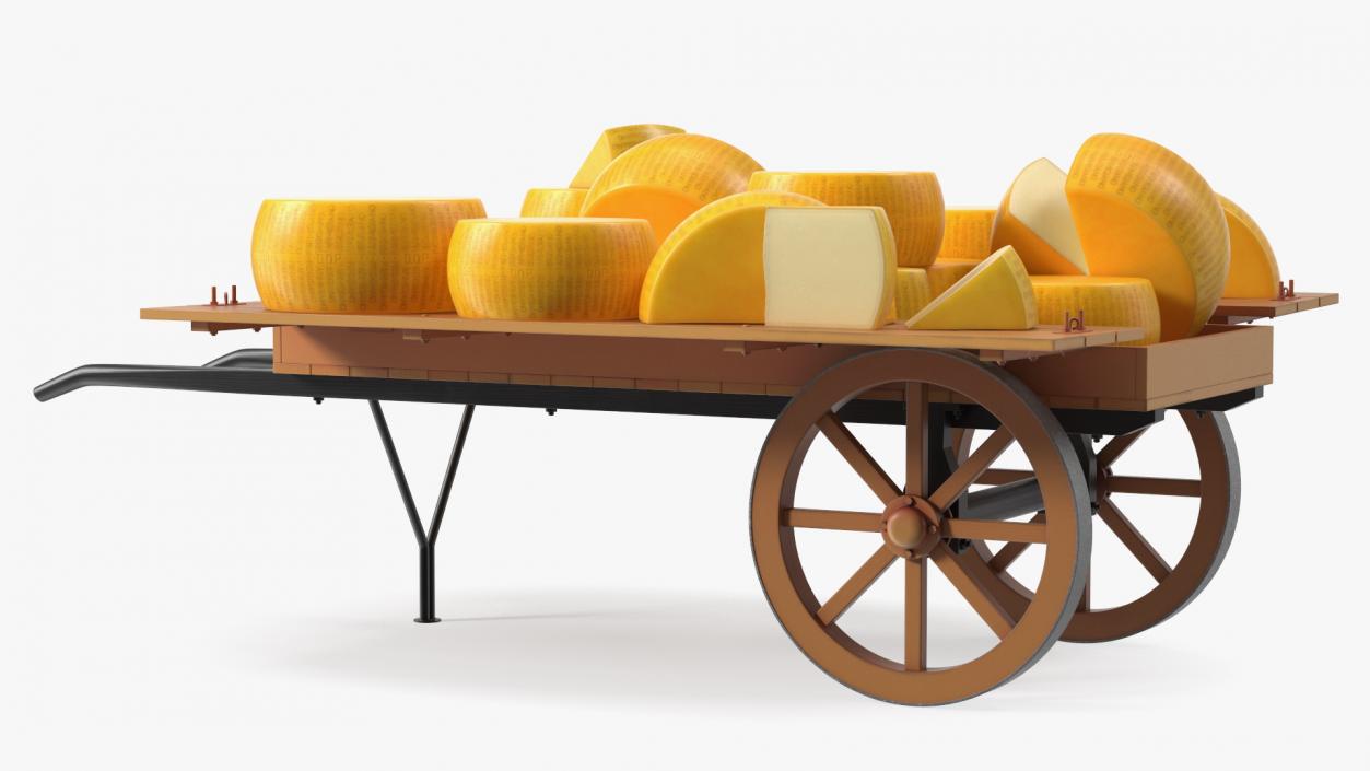 Cheese Trading Cart 3D model