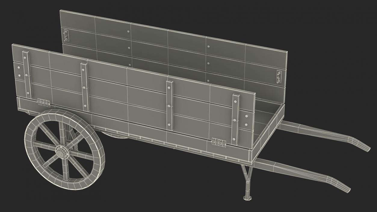 Cheese Trading Cart 3D model