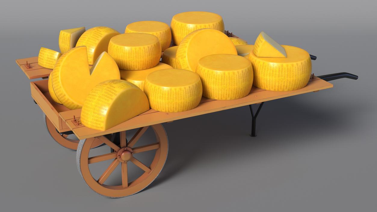 Cheese Trading Cart 3D model