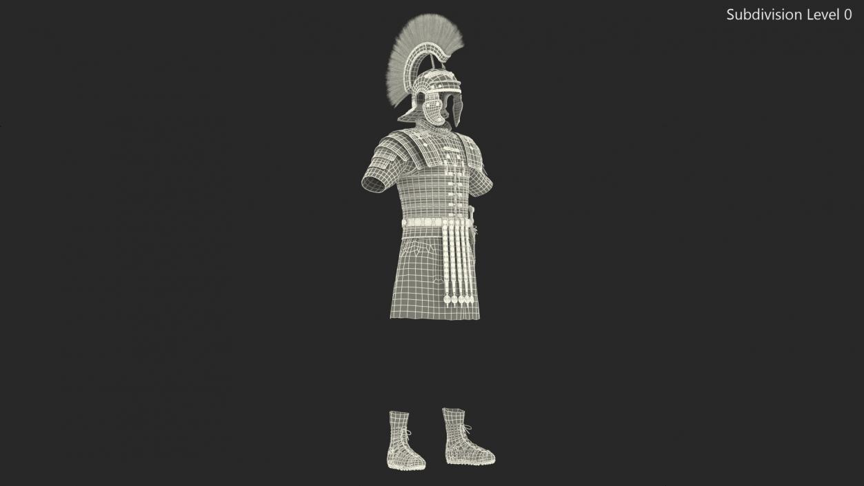 3D Roman Legionnaire Armor Set Fur