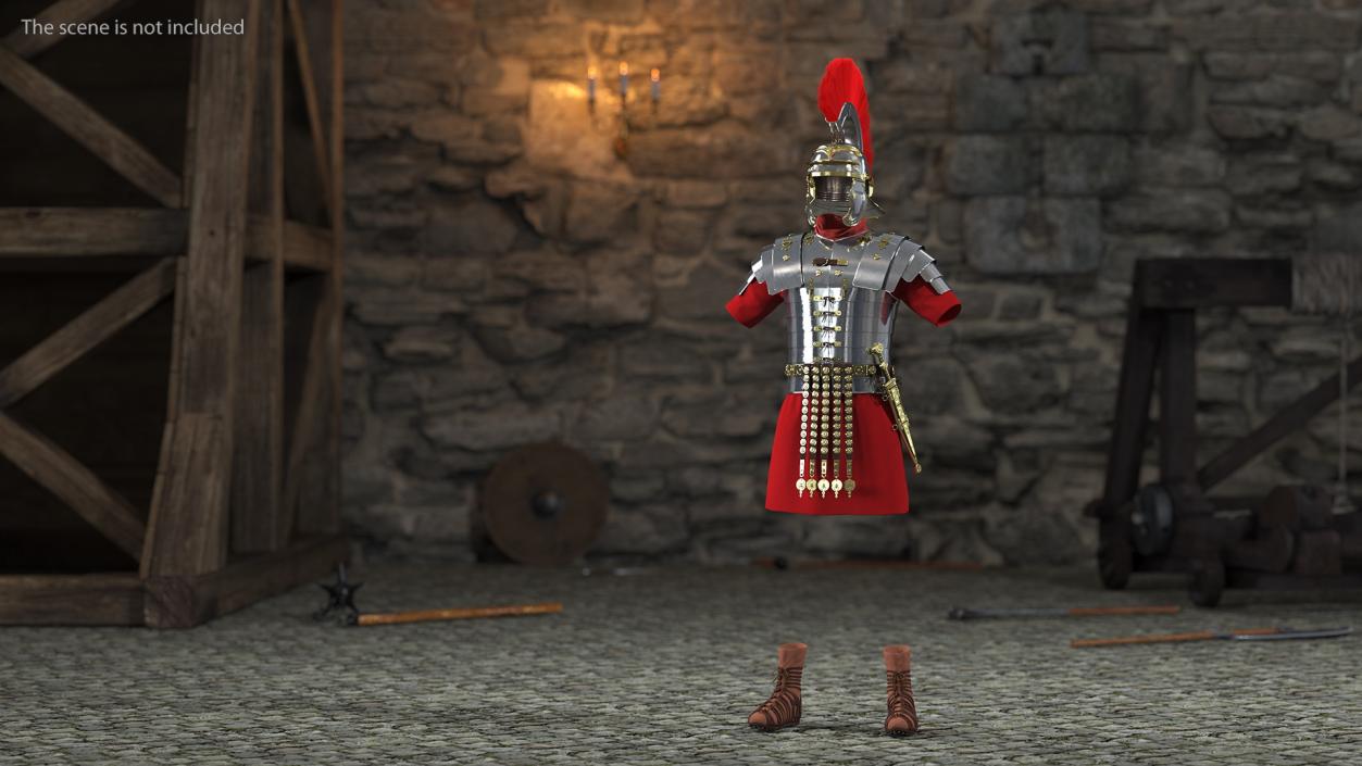 3D Roman Legionnaire Armor Set Fur