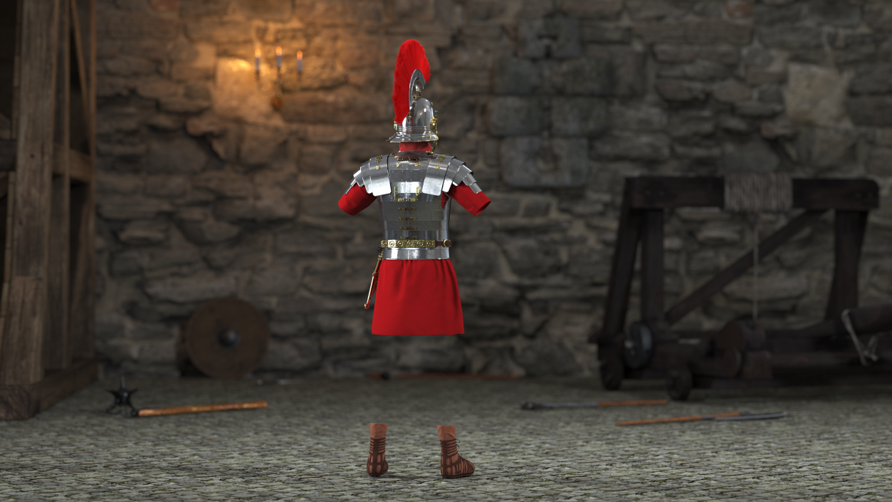 3D Roman Legionnaire Armor Set Fur