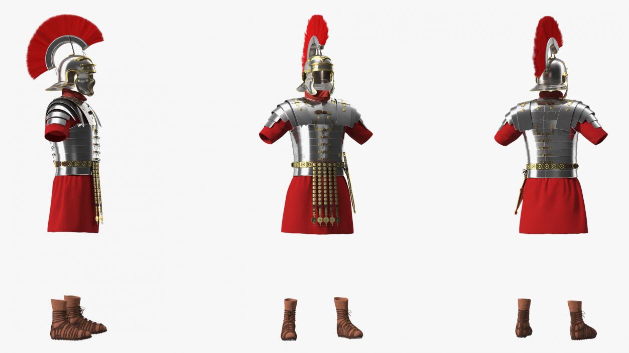 3D Roman Legionnaire Armor Set Fur