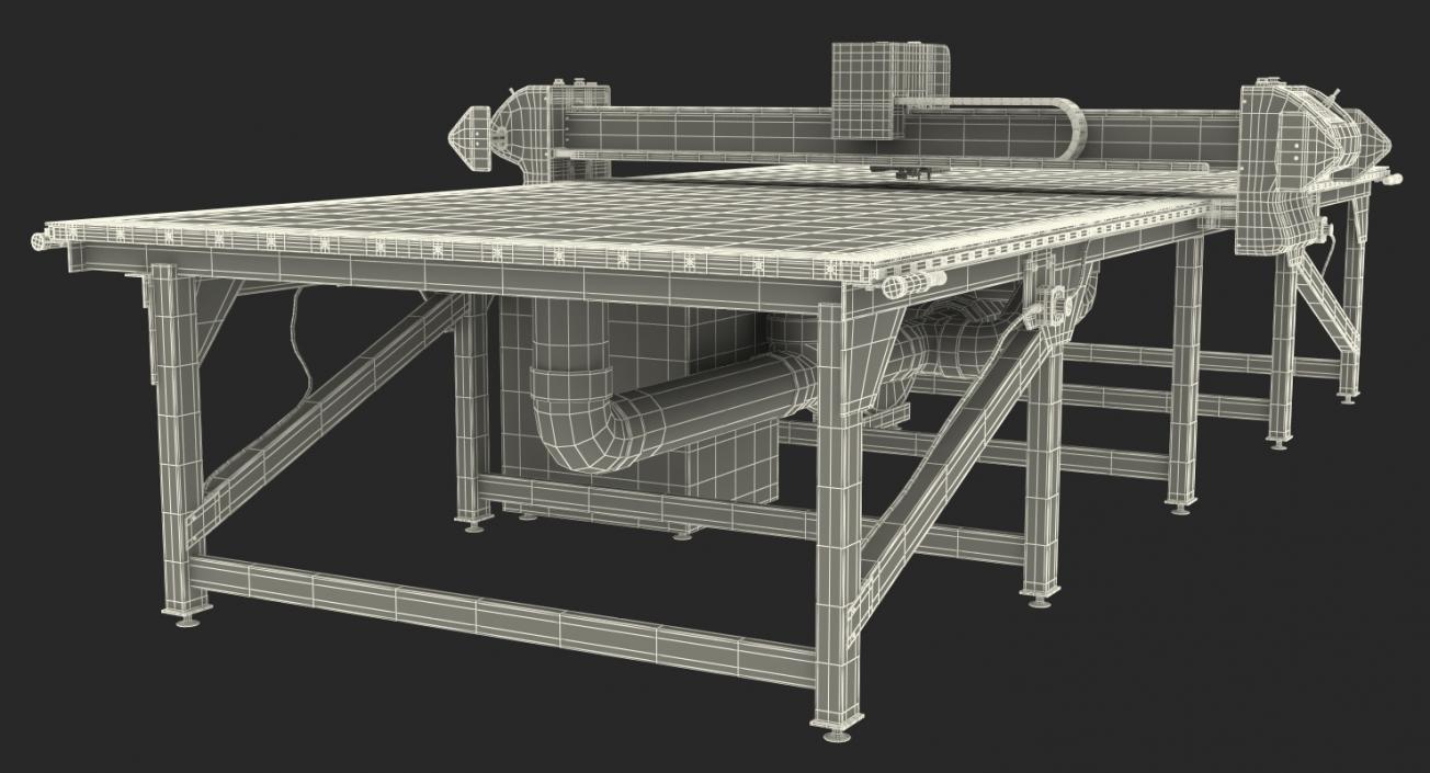 3D Eastman Eagle S125 Cutting Static Table Rigged