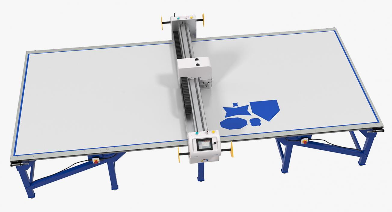 3D Eastman Eagle S125 Cutting Static Table Rigged