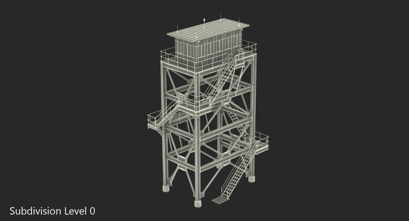 Lookout Tower Cabin 3D model