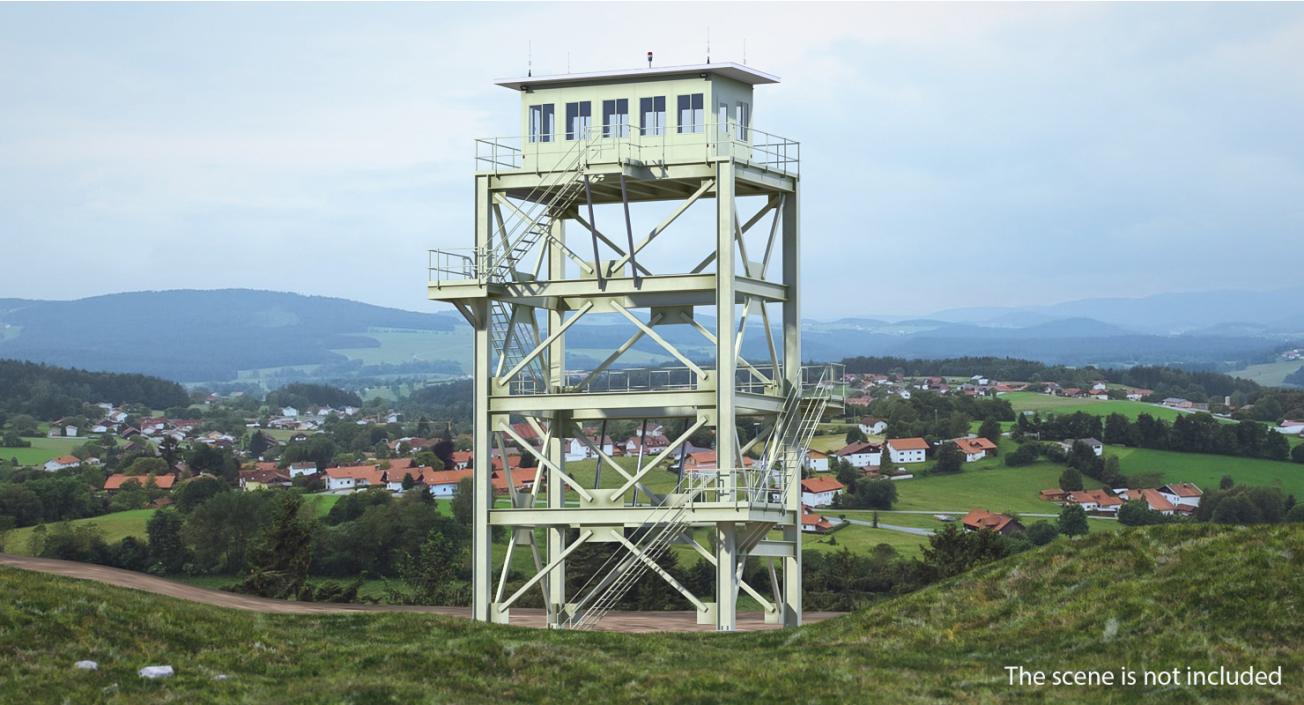 Lookout Tower Cabin 3D model