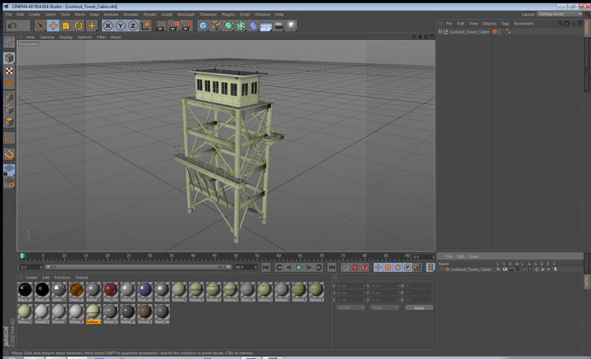 Lookout Tower Cabin 3D model