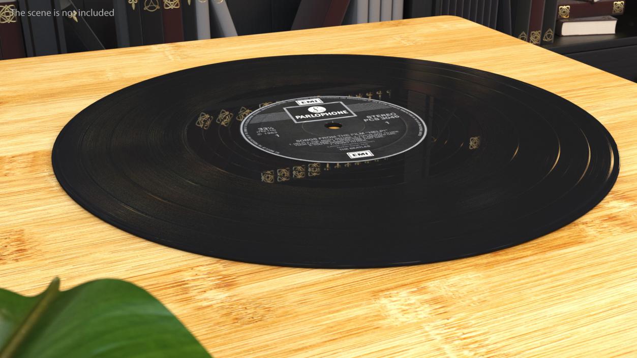 The Beatles Vinyl Album Cover 3D model