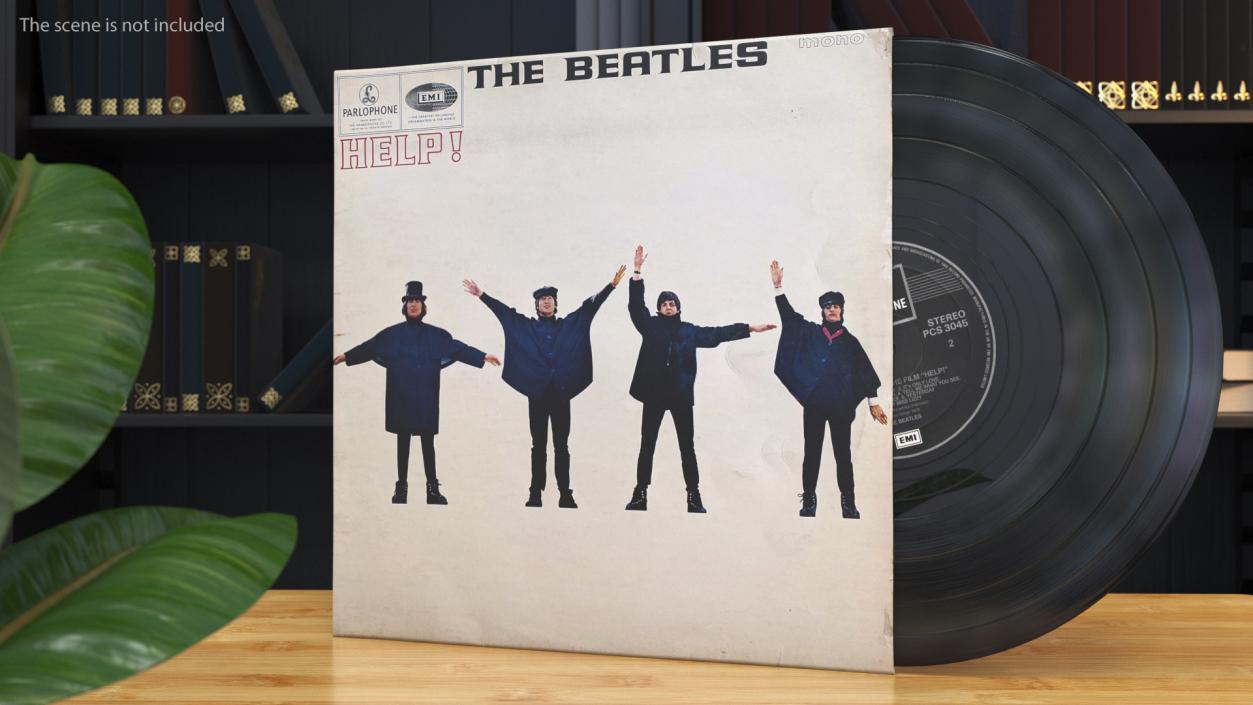 The Beatles Vinyl Album Cover 3D model