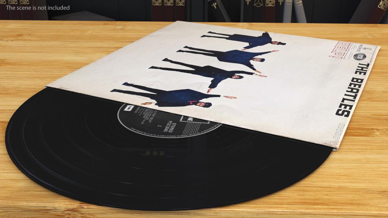 The Beatles Vinyl Album Cover 3D model