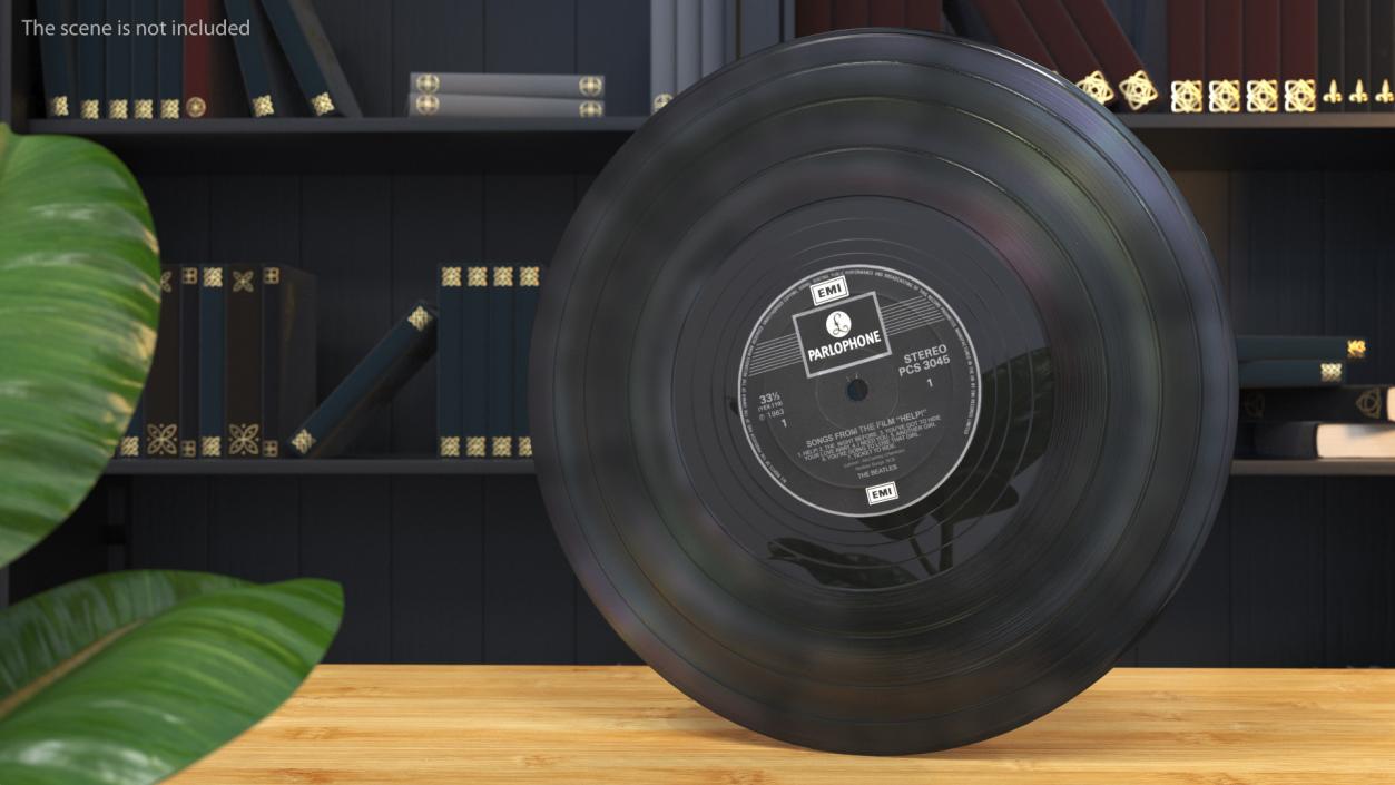 The Beatles Vinyl Album Cover 3D model