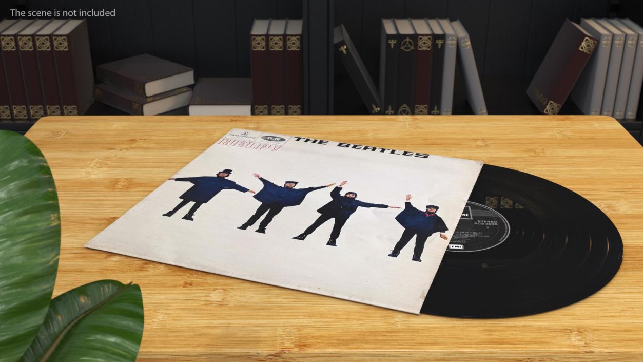 The Beatles Vinyl Album Cover 3D model