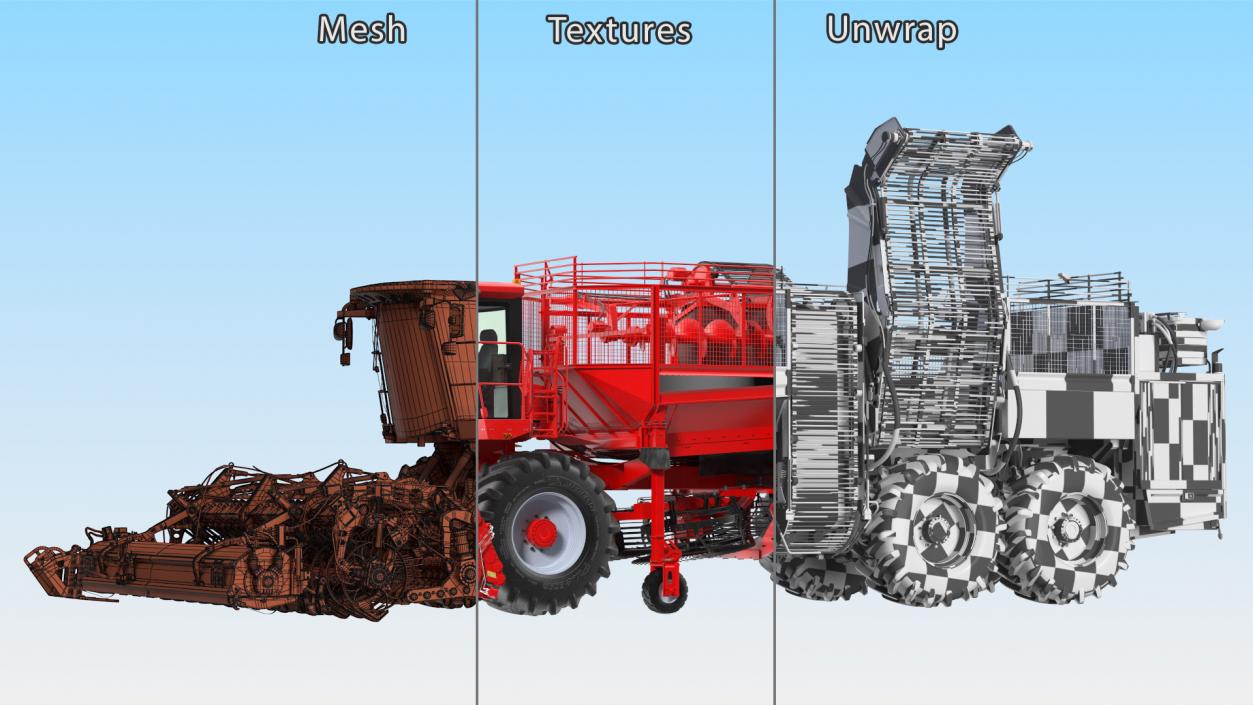 HOLMER Terra Dos T4-30 Self-Propelled Beet Harvester 3D