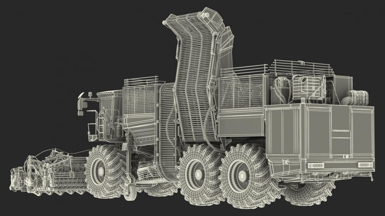 HOLMER Terra Dos T4-30 Self-Propelled Beet Harvester 3D