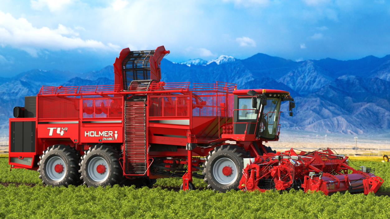 HOLMER Terra Dos T4-30 Self-Propelled Beet Harvester 3D