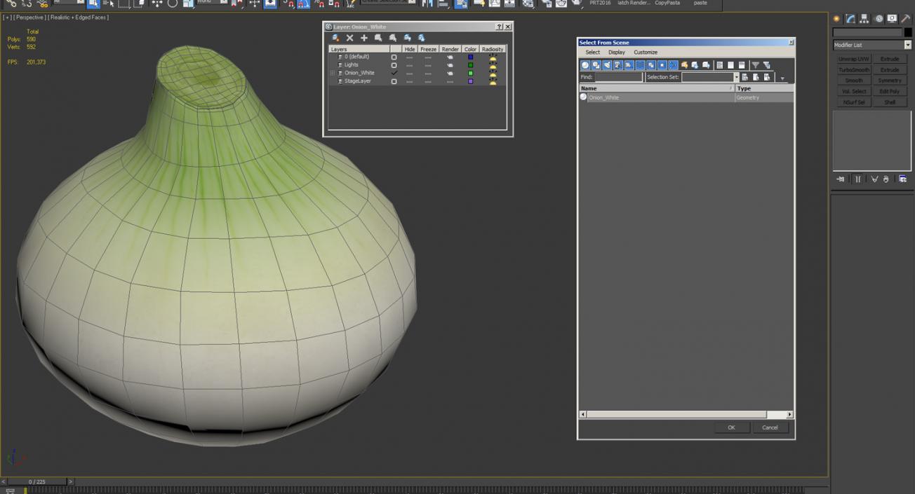 Onion 3D model